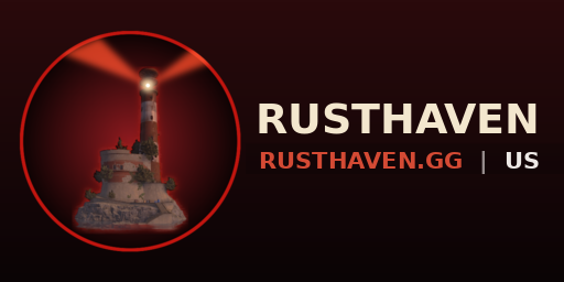 Баннер сервера Rusthaven.gg | MAIN 2x | Vanilla+ | FREE VIP: 19 LEFT | Monday 
